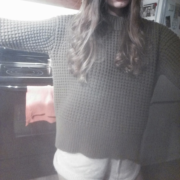 Sold. Wool/Cashmere waffle crew sweater. Everlane - Picture 4 of 4